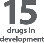 15 drugs in development