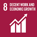 8. SDGs logo, Decent Work and Economic Growth